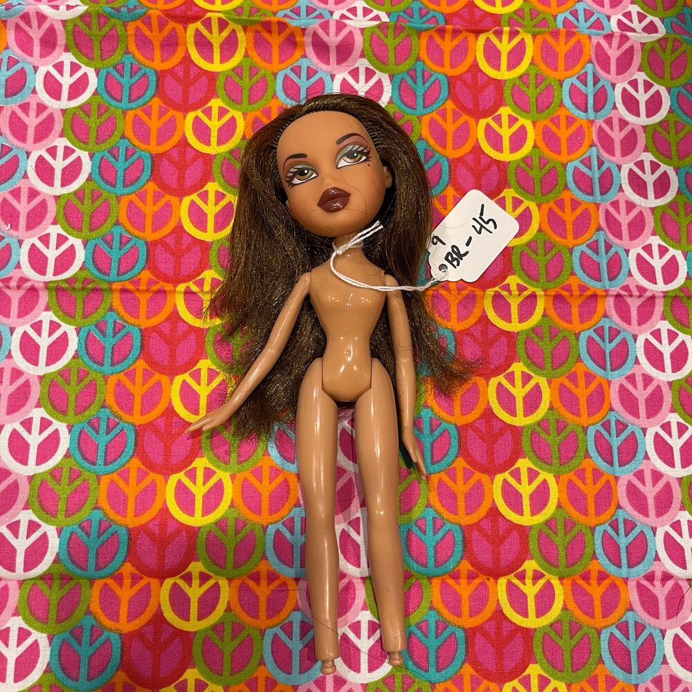 Bratz Yasmin Doll - X-Press it Yasmin No. 45 Lot 9 Nude Fashion Doll Only